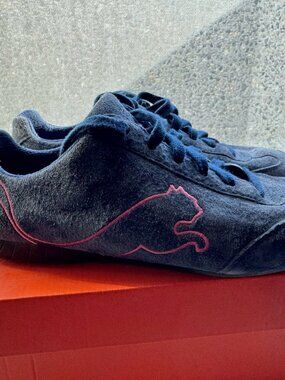 Puma Speed Cat Navy/Pink Suede Women's 9.5